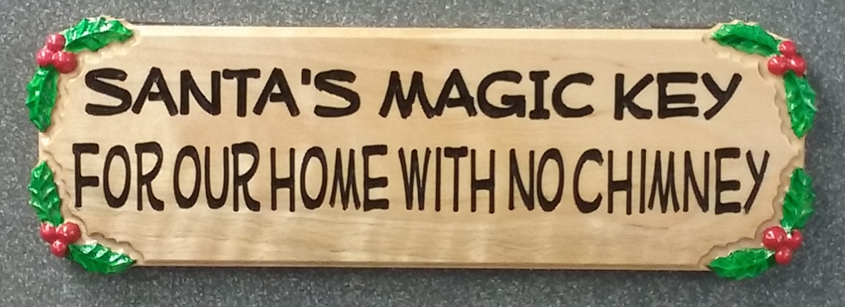 Santa's Magic Key Sign CNC