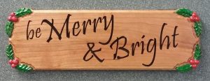 Merry Christmas Sign CNC