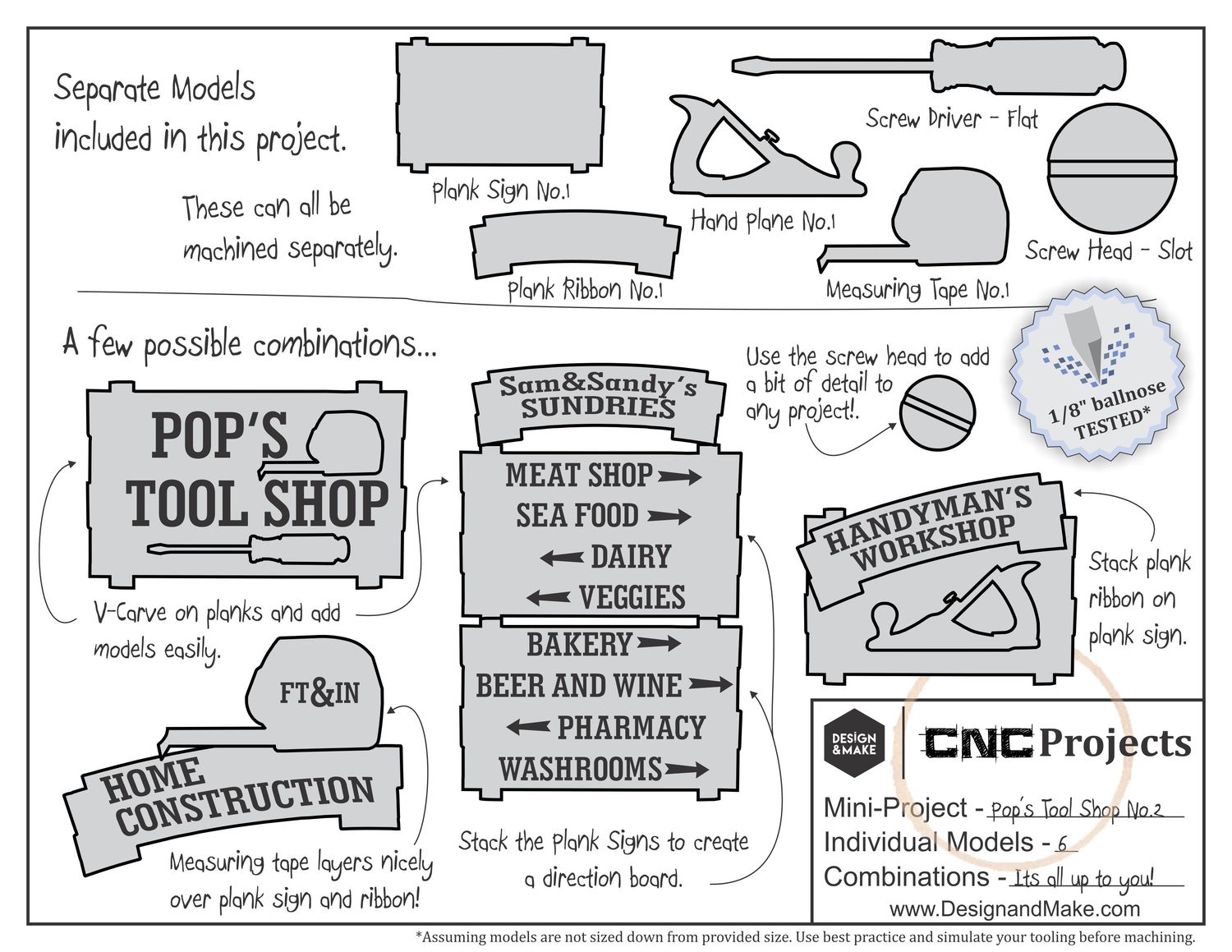 Design & Make - CNC Clipart Models