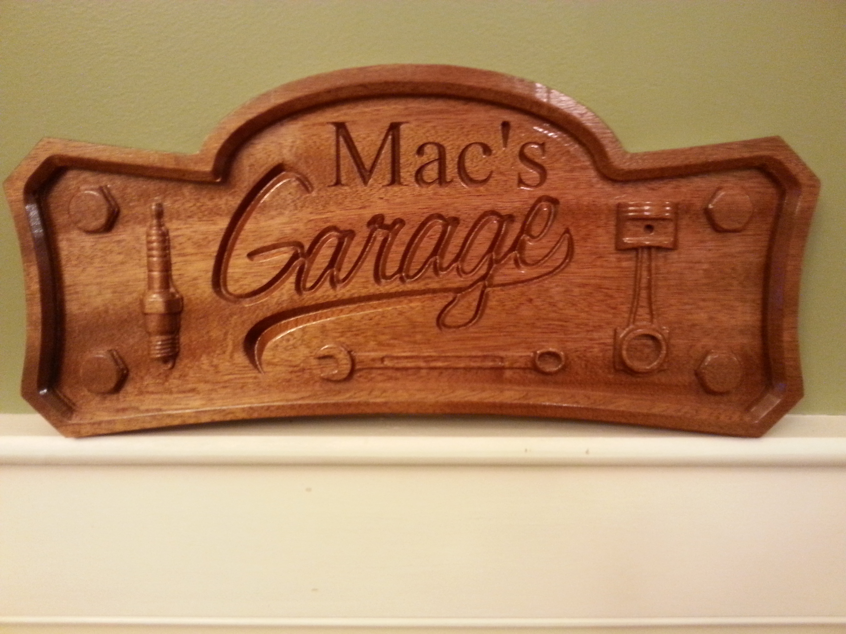 Macs Garage Sign CNC