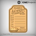 Family Menu CNC Model