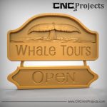 Whale Tours Sign CNC