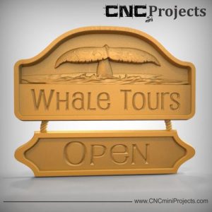 Whale Tours Sign CNC