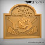 Hockey Mom Sign CNC