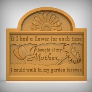 Flower Plaque Sign CNC