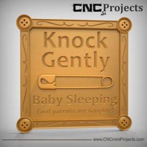 Baby Sleeping Sign CNC