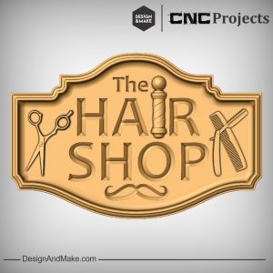Hair Shop Sign CNC