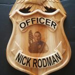 Police Badge Sign Plaque CNC