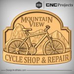 Cycling Mountain View Plaque