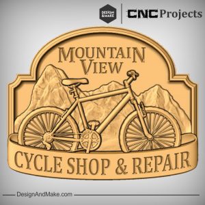 Cycling Mountain View Plaque