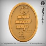 Key Ribbon Plaque CNC