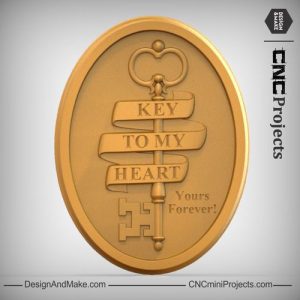 Key Ribbon Plaque CNC