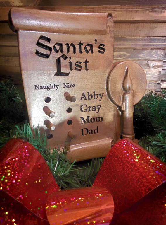 Santa's List - Peg Board