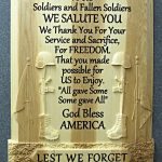 Memorial Day Plaque