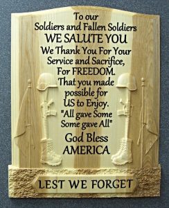 Memorial Day Plaque