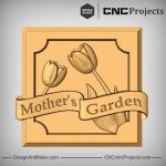 Mum Garden Plaque Gift CNC