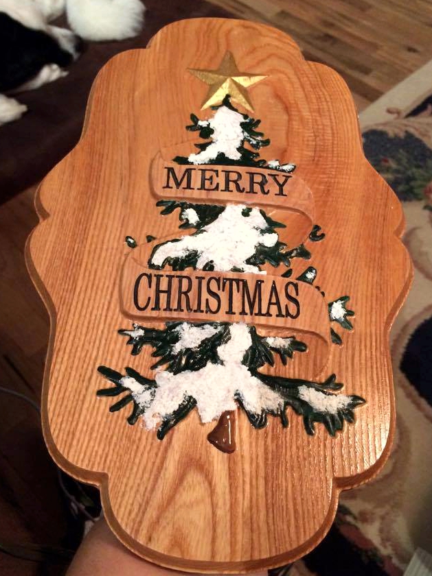 Merry Christmas Sign CNC