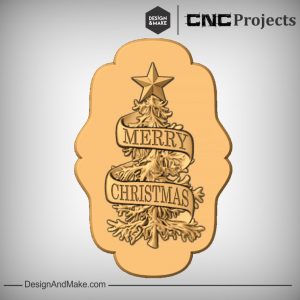 Merry Christmas Sign CNC