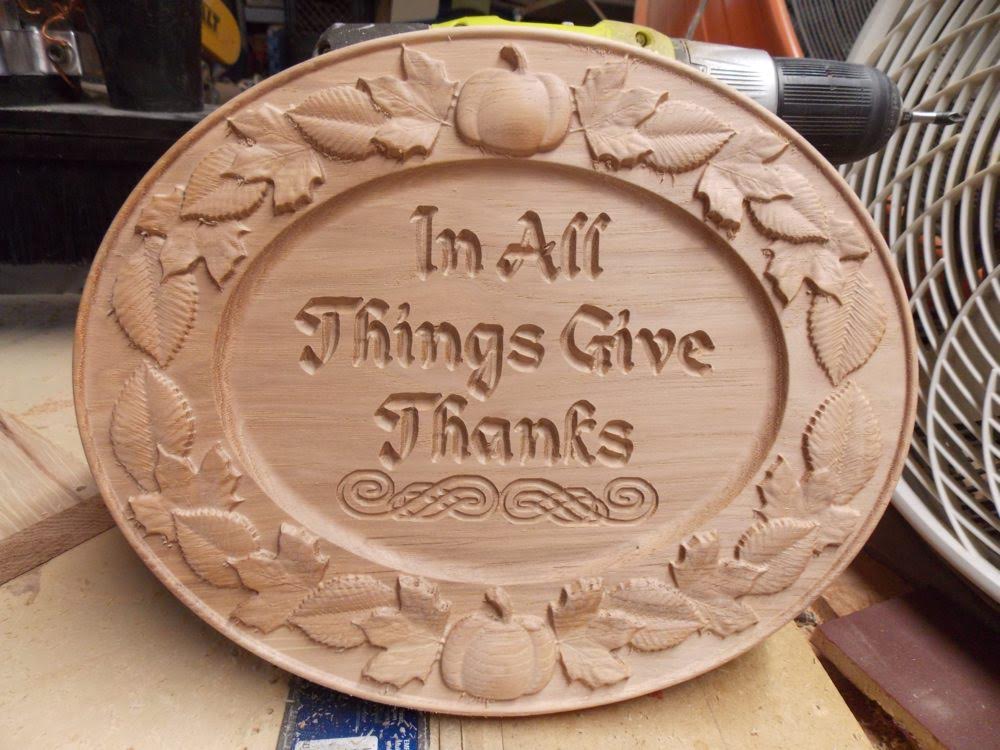 Thanksgiving Pie Sign CNC Wood