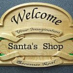 Santas Shop Sign CNC Wood Example