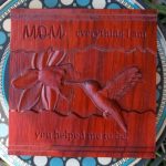 Mom Sign Humming Bird CNC Wood Example