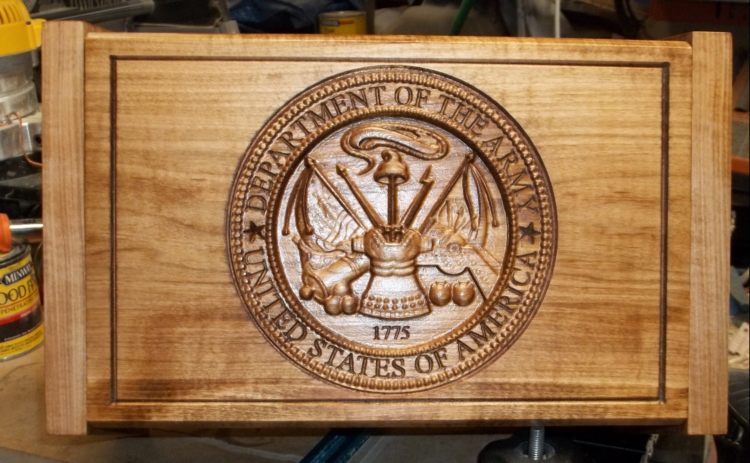 American Flag Eagle CNC Box