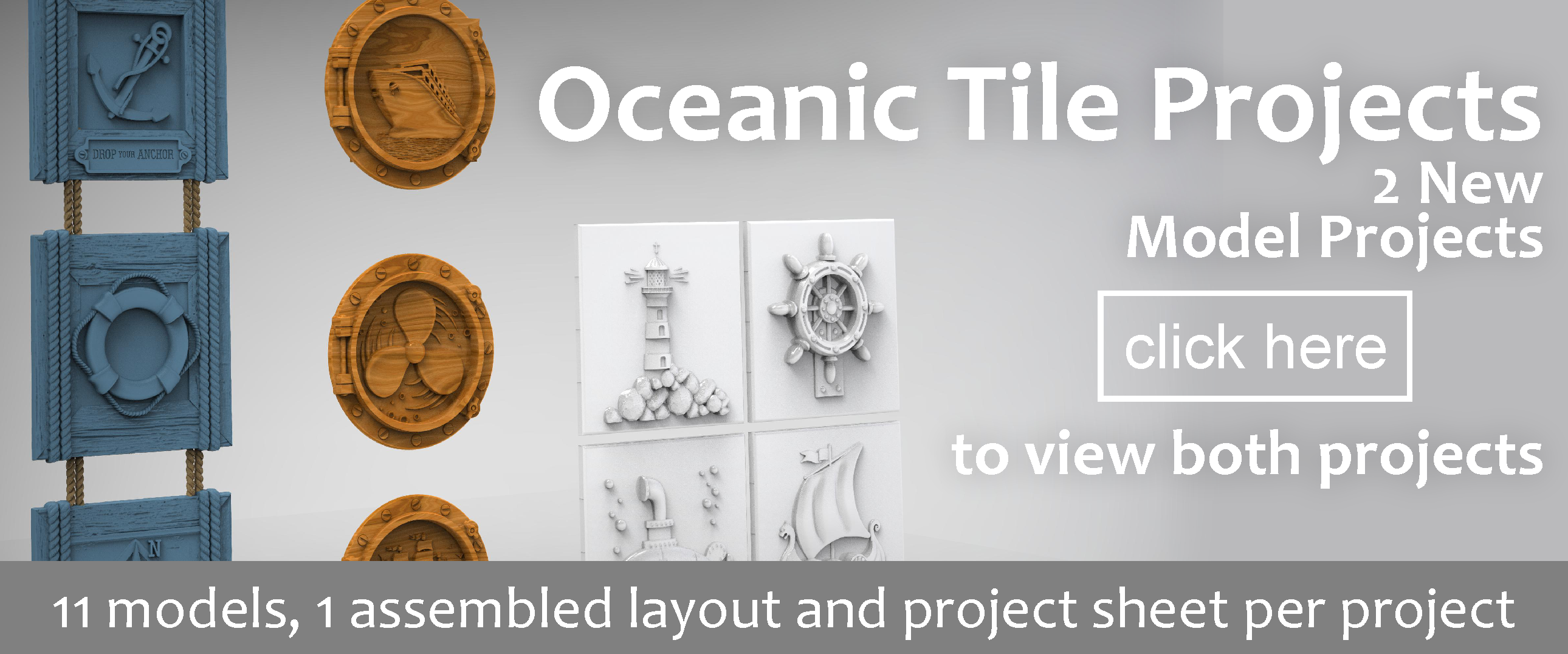 Oceanic Tiles CNC Projects