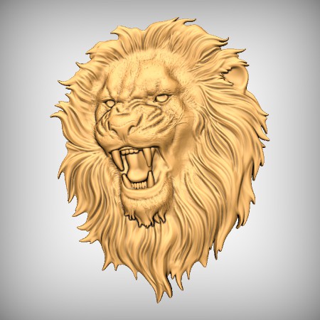 Lion Head CNC Model