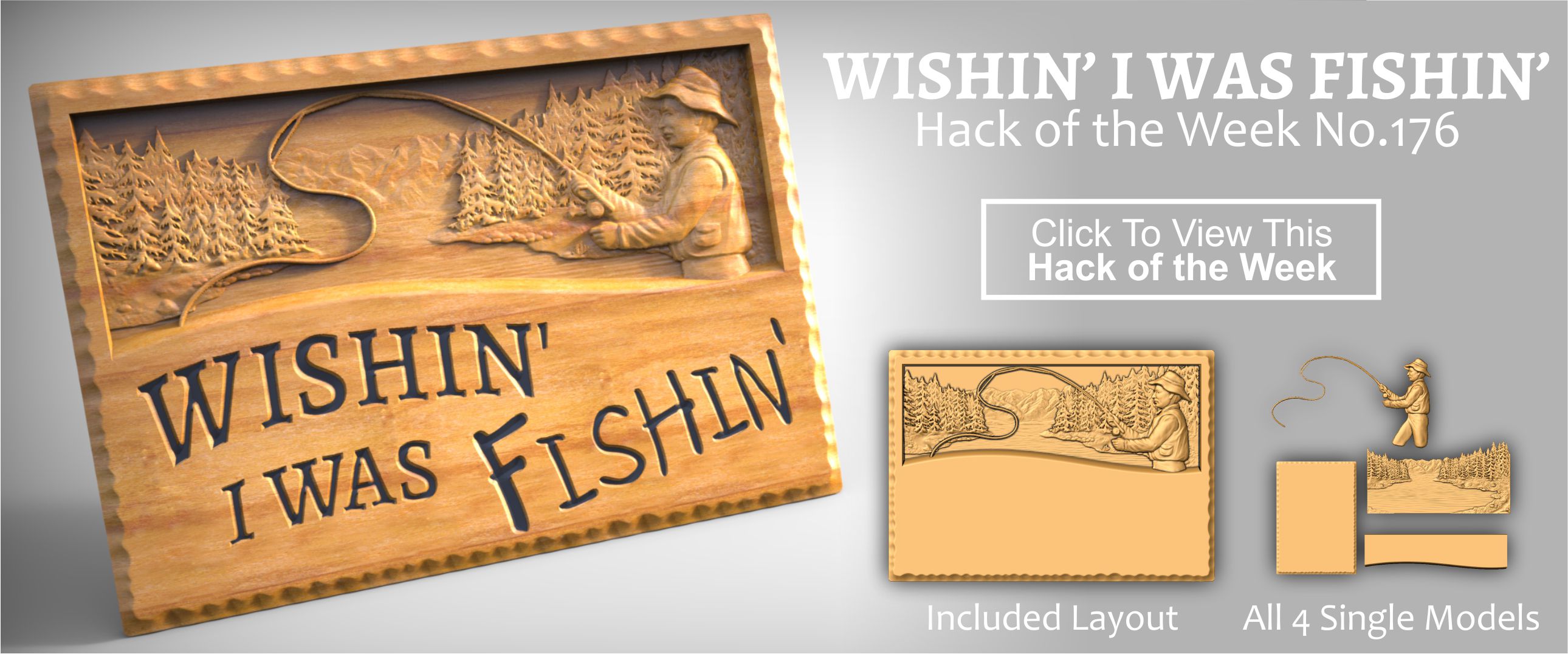 Gone Fishing CNC Sign