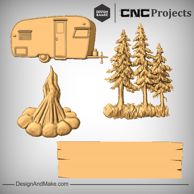 Caravan Camping CNC Models