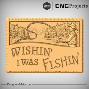 Gone Fishing CNC Sign