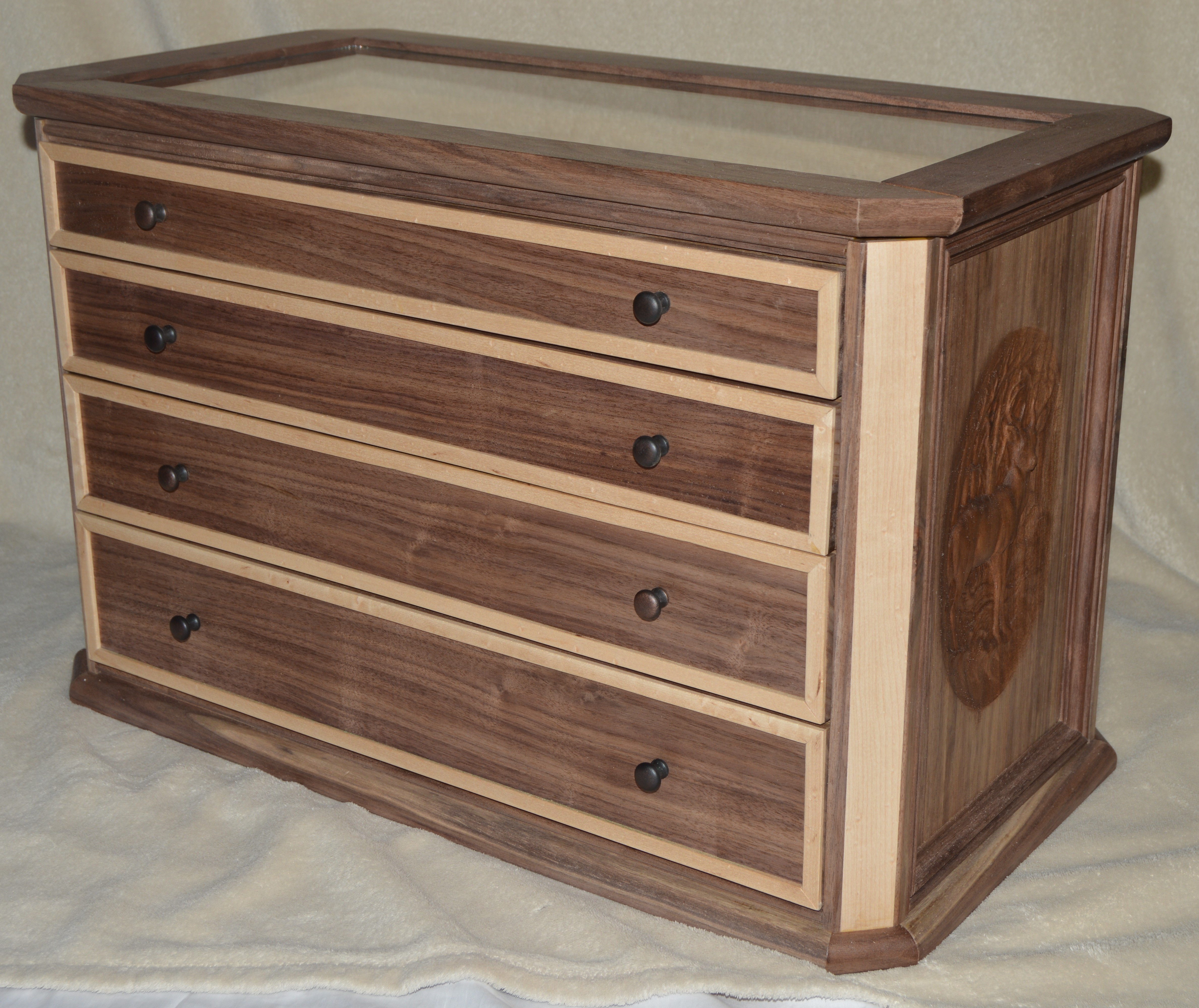 Wood CNC Chest of Draws