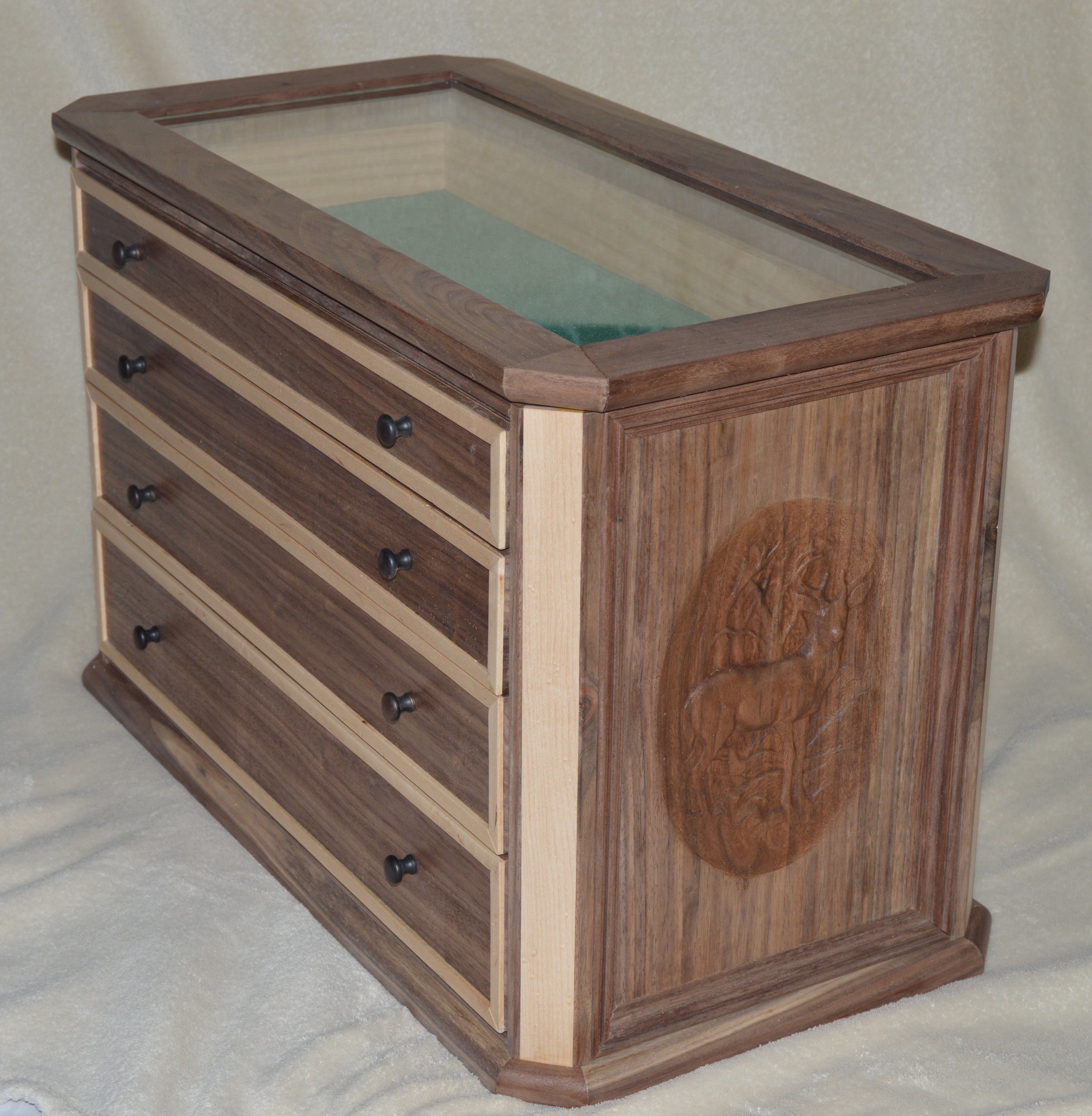 Wood CNC Chest of Draws