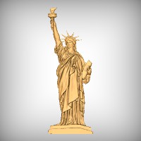 Statue of Liberty CNC Model