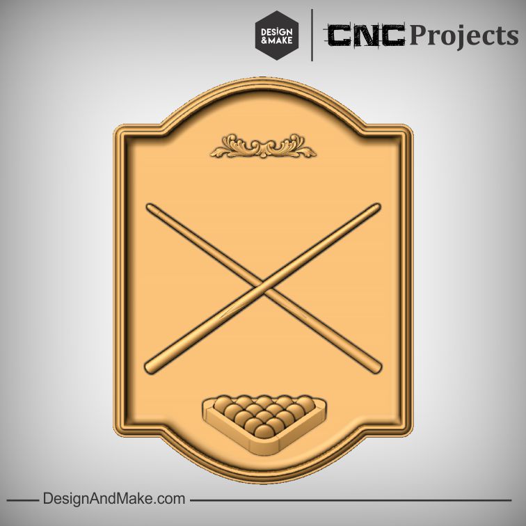 Snooker Poole Plaque CNC Project