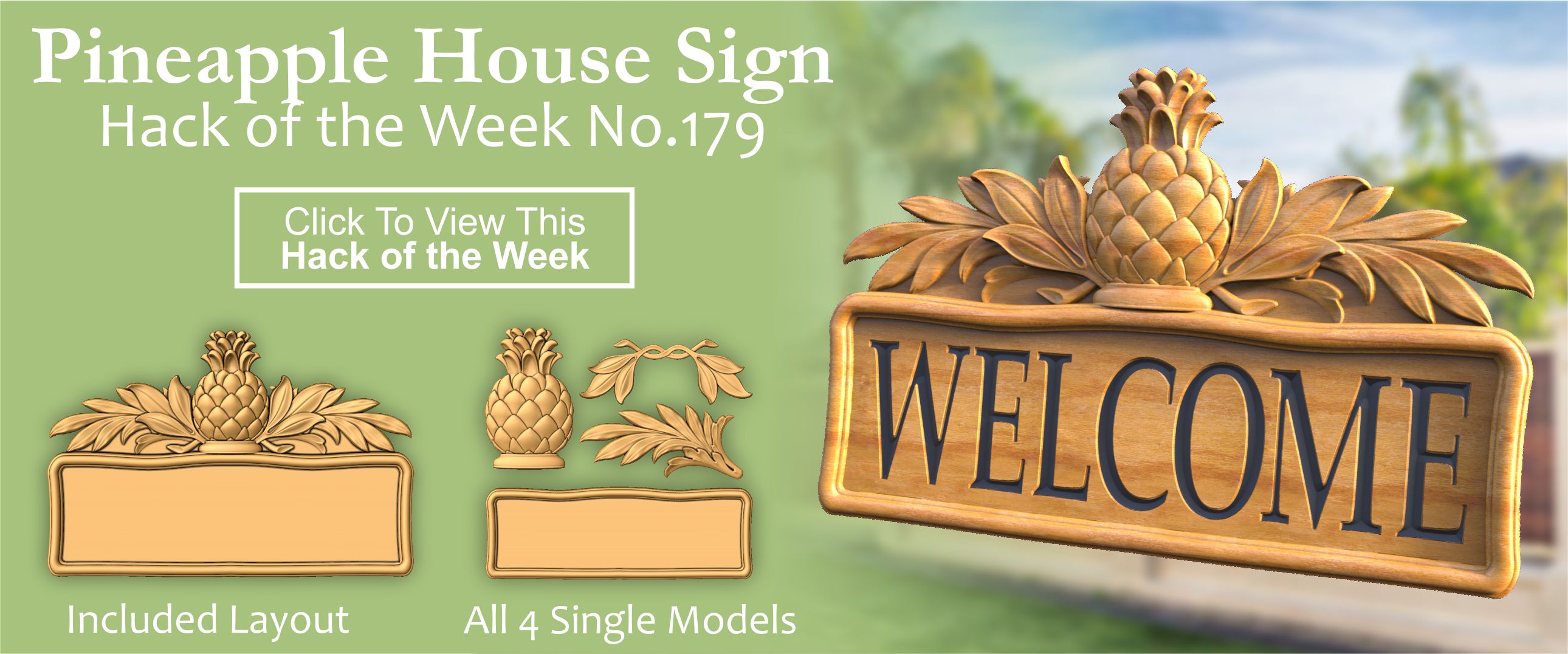 Pineapple House Sign CNC Project