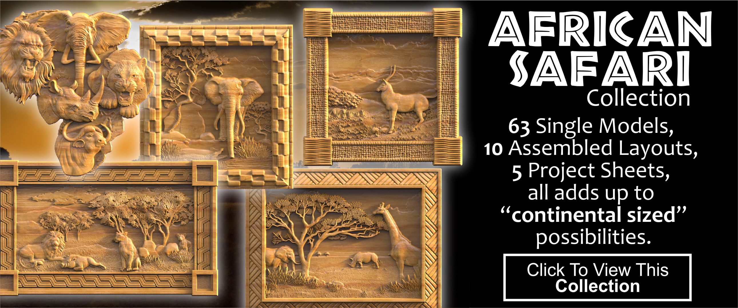 African Safari CNC Collection
