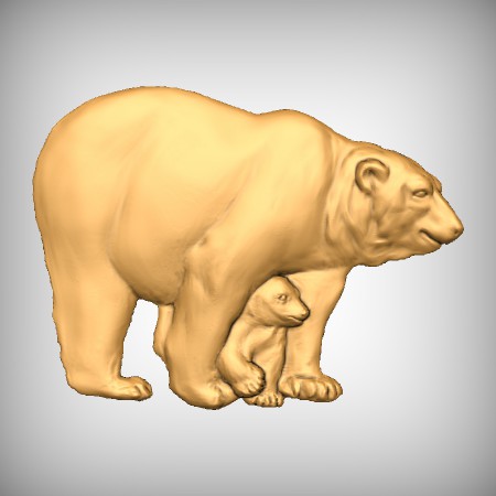 Polar Bear CNC Model