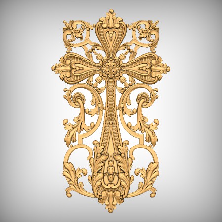 Flower Cross CNC Model