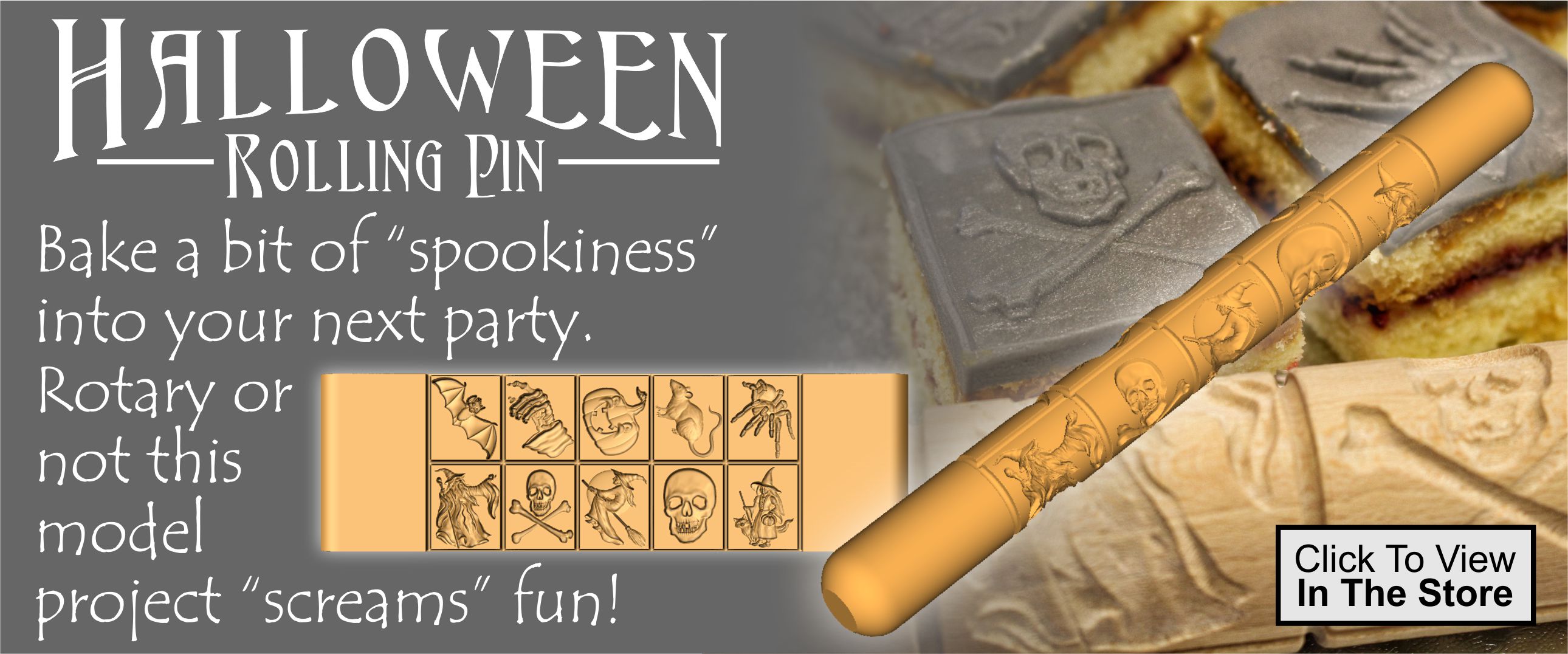 Halloween Rolling Pin CNC Project