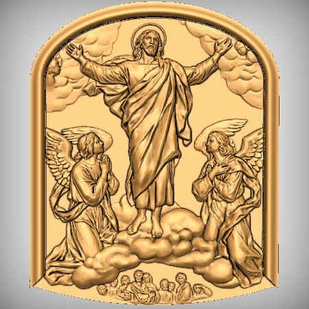 Christ Plaque Christianity CNC Model