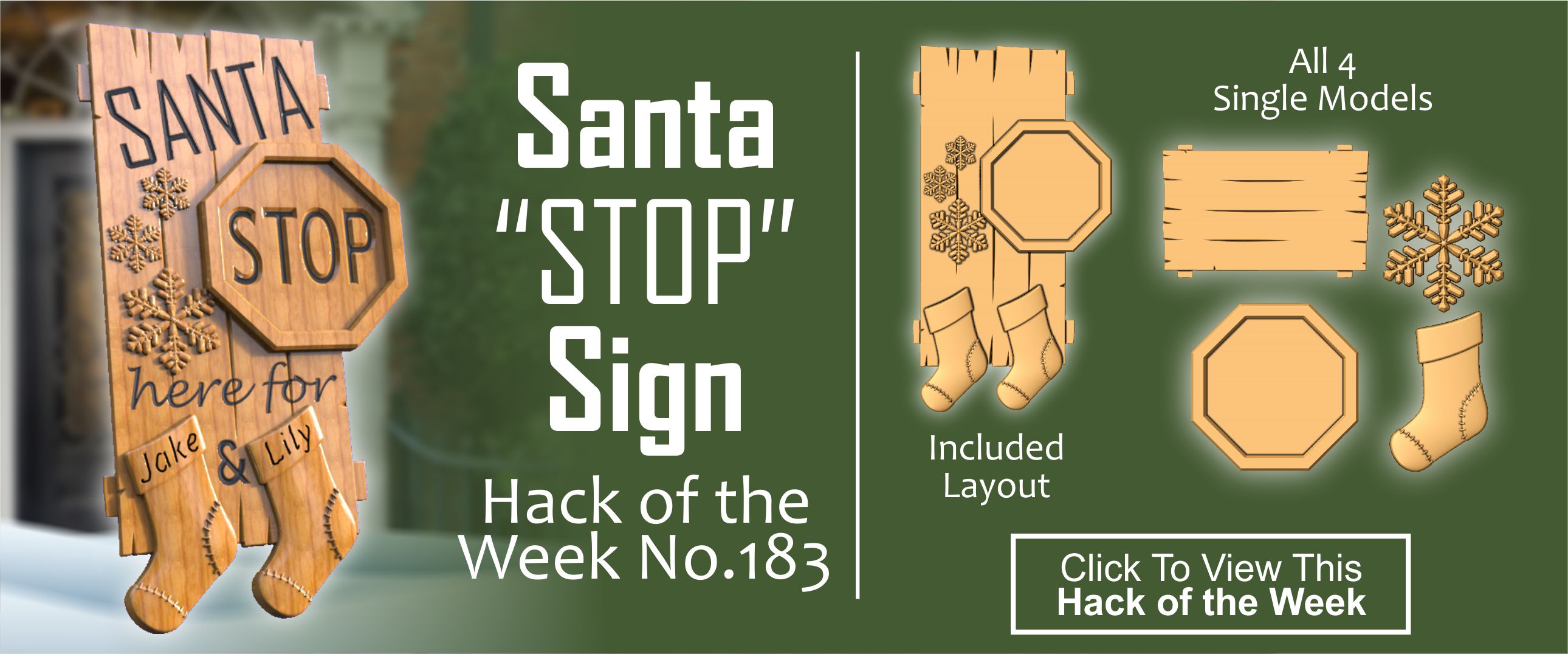 Santa Stop Sign CNC Project