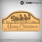 Merry Christmas Plaque CNC Project