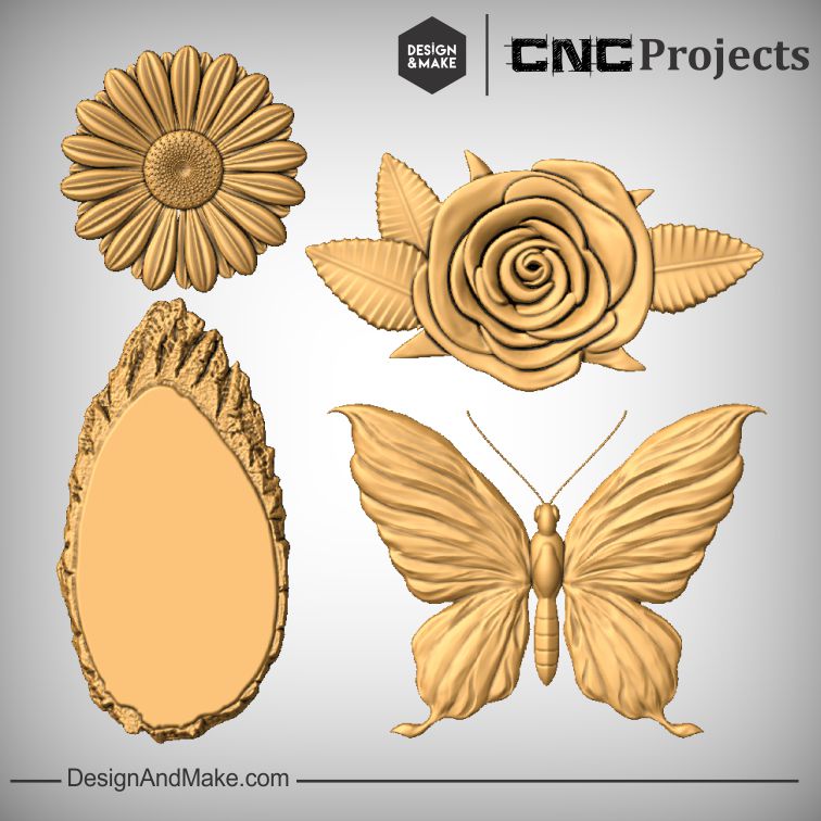 Mom Flowers Projects CNC