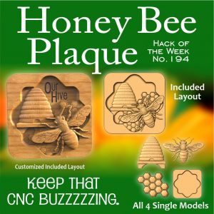 Honey Bee Plaque CNC Project