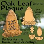 Oak Leaf Plaque CNC Project