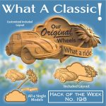 Classic car beetle CNC model project