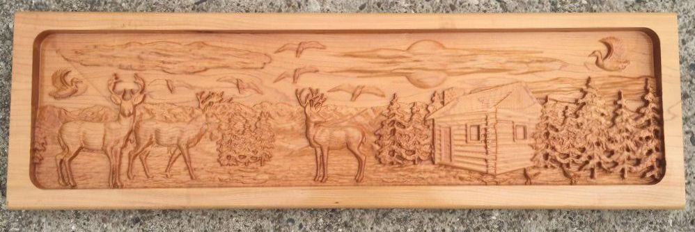 Wildlife CNC project plaque