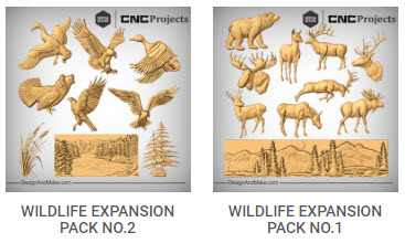 Wildlife expansion packs CNC models