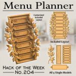 Weekly meal planner CNC project